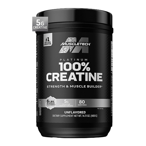 پودر کراتین ۱۰۰ درصد ماسلتک (Muscletech 100% Creatine Platinum) - 400 گرم