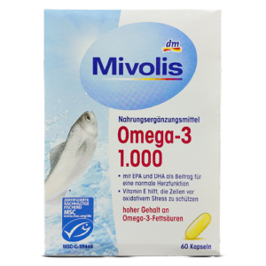 امگا ۳ میوولیس ۱۰۰۰ میلی‌گرم(Mivolis Omega-3 1000 mg) 60 عدد